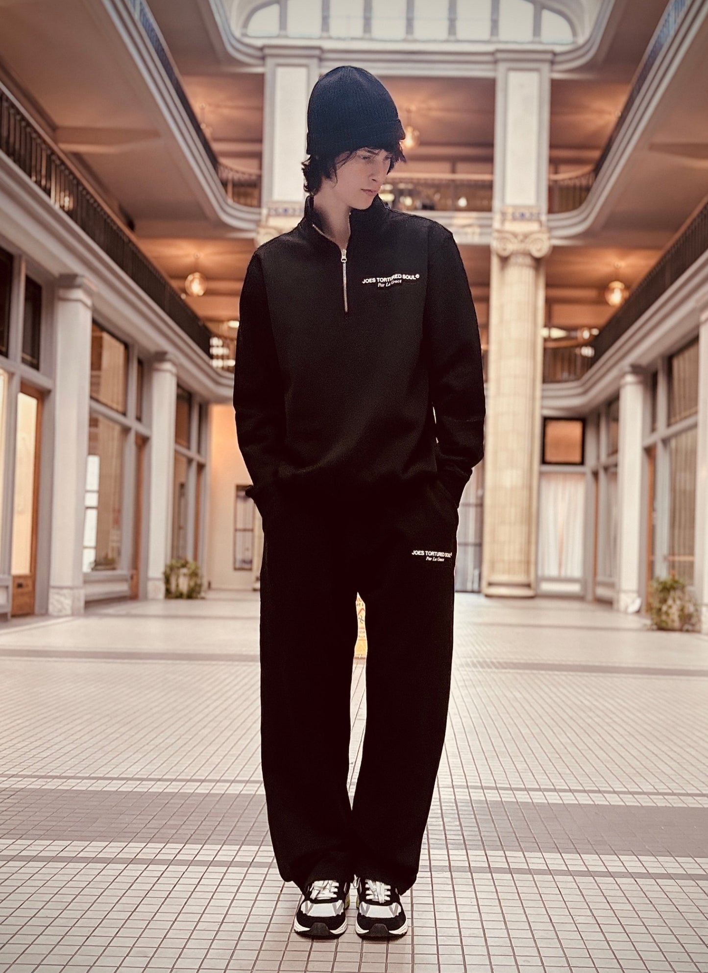 JTS LOGO Quarter Zip Sweatsuit
