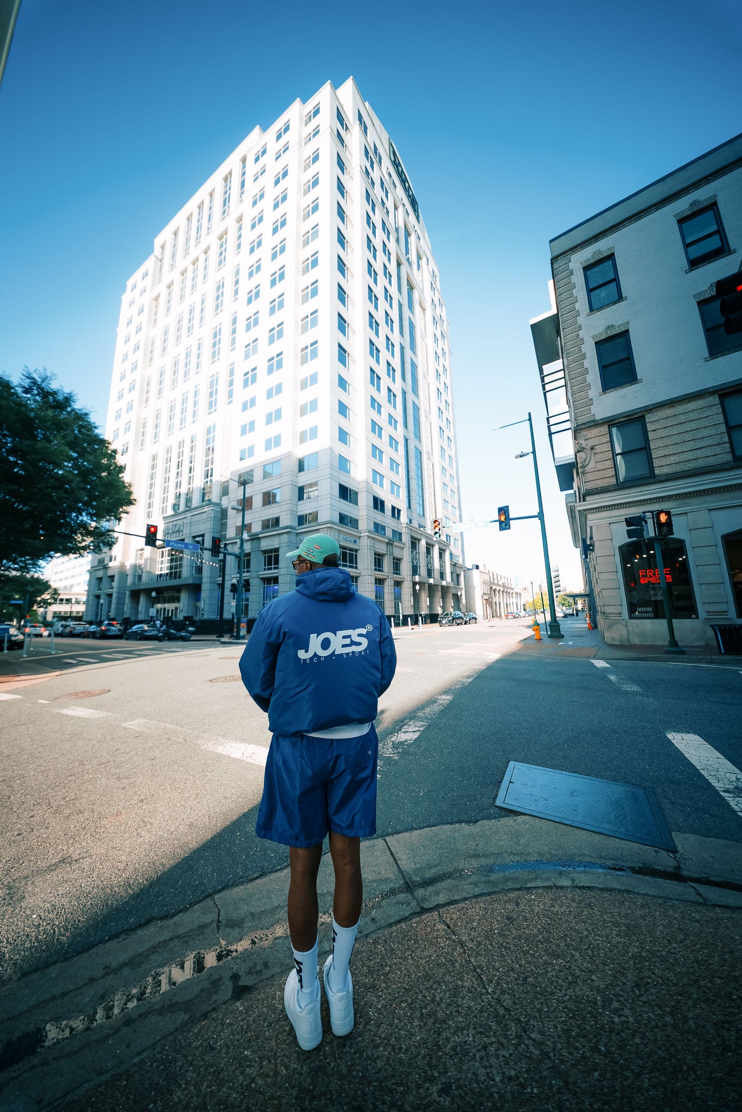 JOES SPORT  WINDBREAKER SHORTSET (BLUE)