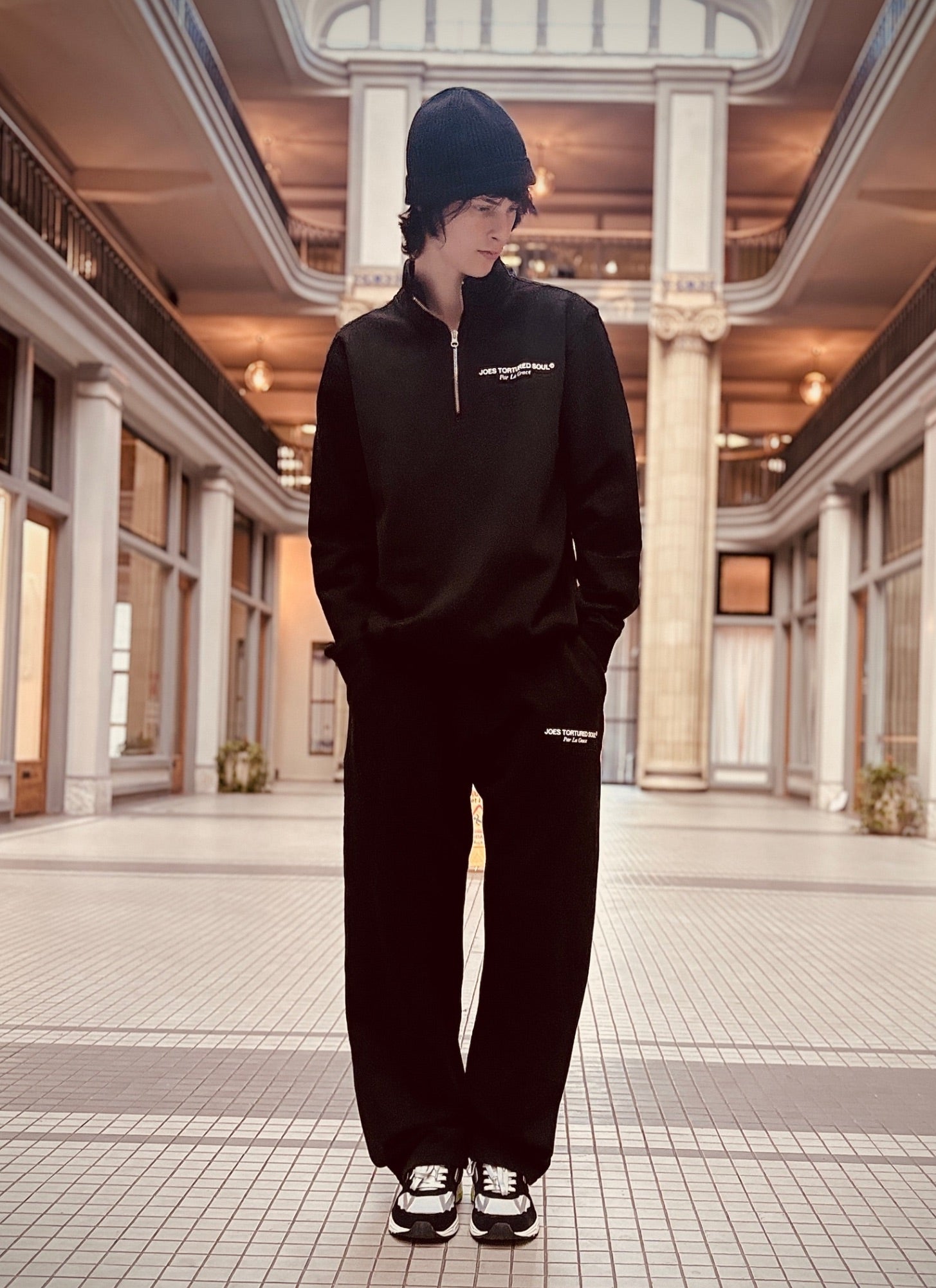 JTS LOGO Quarter Zip Sweatsuit
