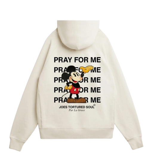 “PRAY FOR MICKEY” HOODIE” (CRM)
