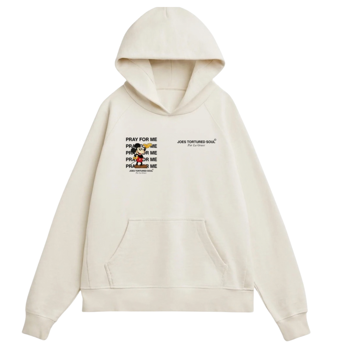 “PRAY FOR MICKEY” HOODIE” (CRM)